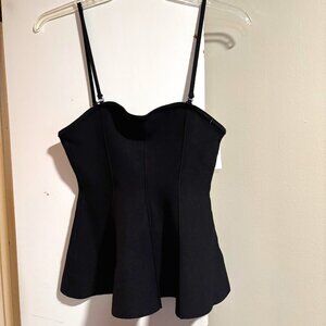 Pilcro Hourglass Knit Sweater Black Tank Size Medium